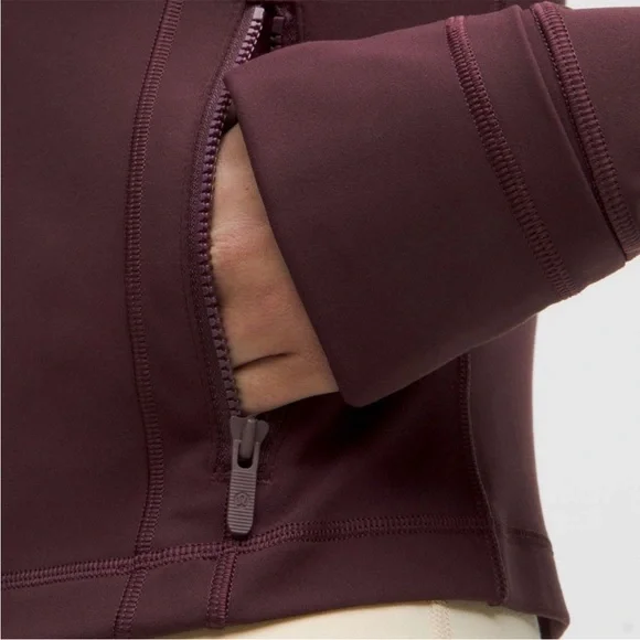Lululemon Define Cropped Jacket Nulu Goodnight Plum 4 - Picture 5 of 11